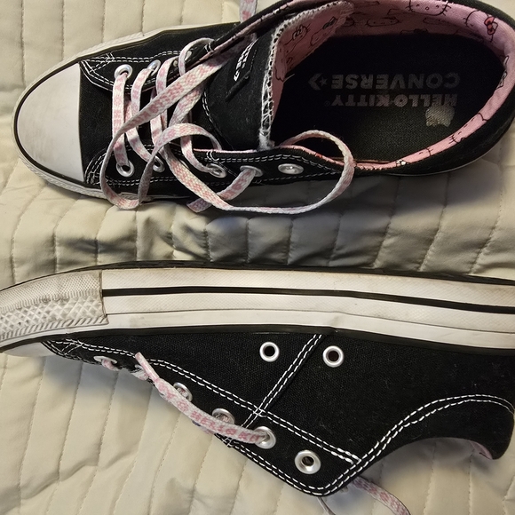 Converse Black and Pink Hello Kitty Sneakers - Picture 2 of 5